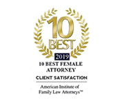 2019 10 Best Female Attorney Client Satisfaction American Institute of Family law Attorneys
